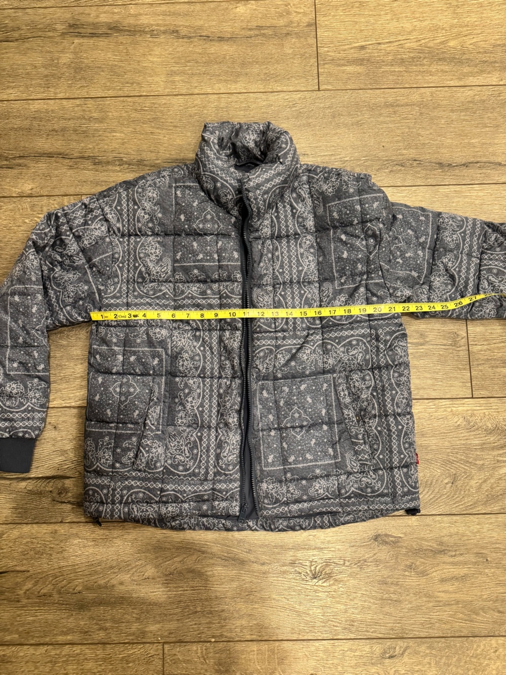 Levi's blue Paisley-Print Puffer Jacket